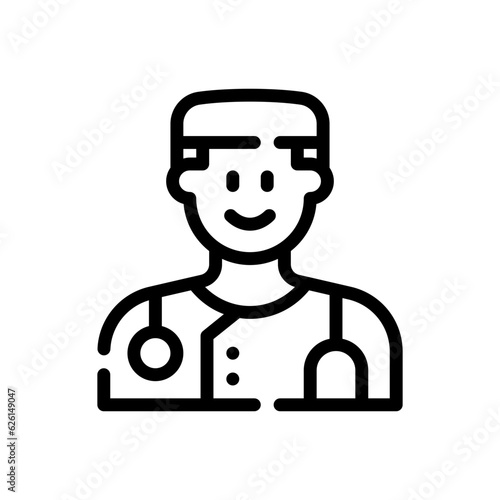surgeon line icon