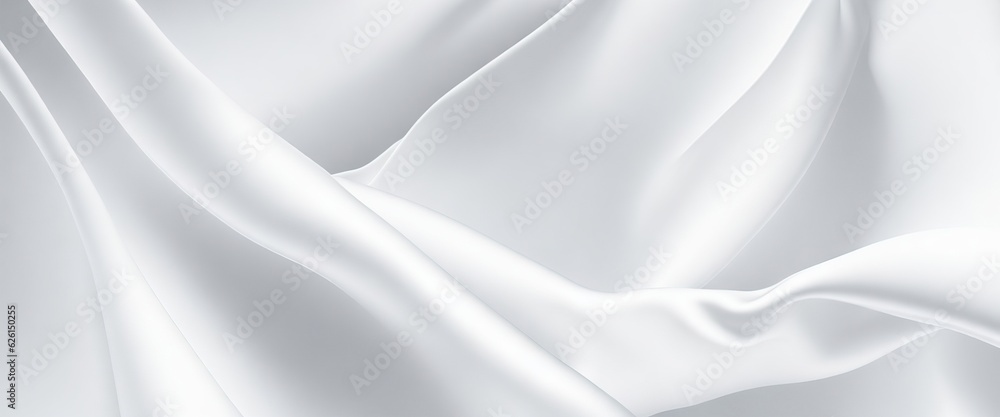 background of white wavy silk, wavy fluid texture, silky satin fabric elegant extravagant luxury wavy shiny luxurious shine drapery background