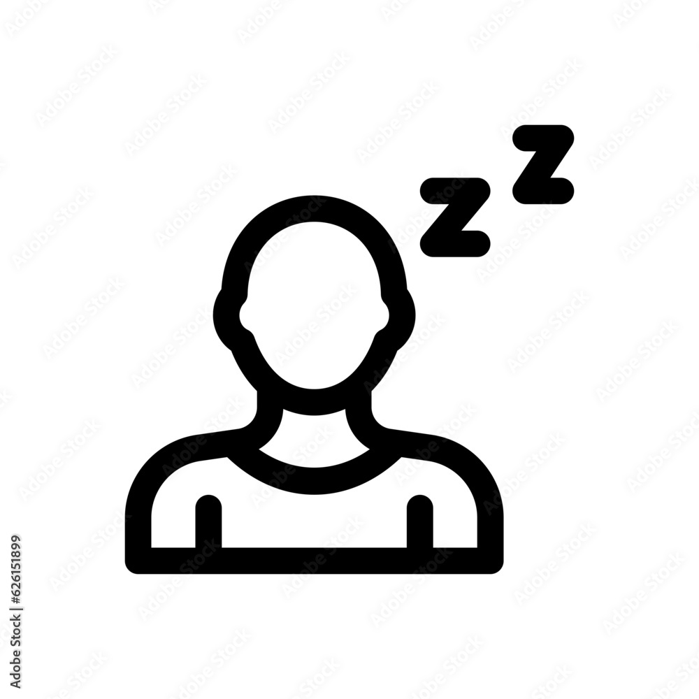 fatigue line icon fatigue line icon