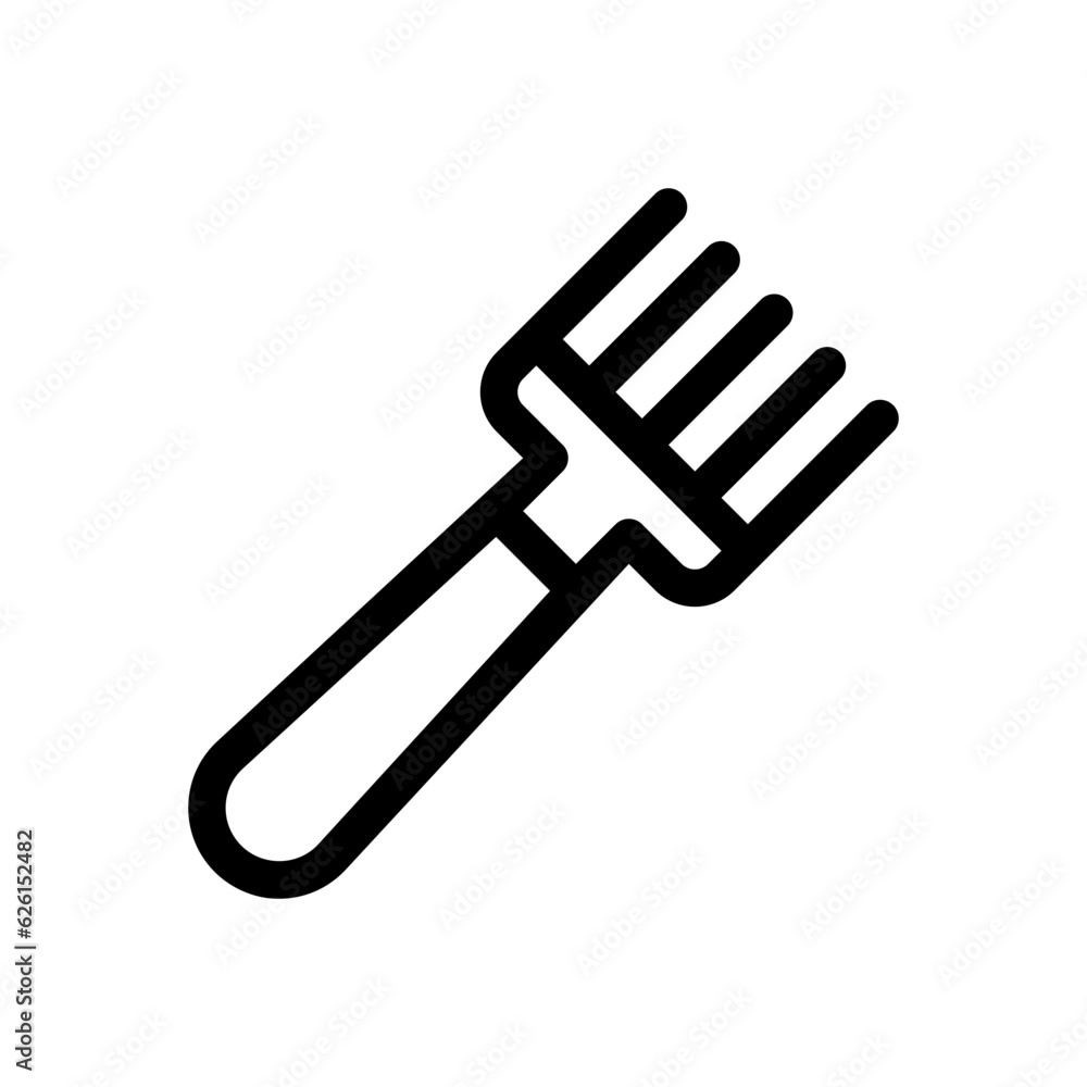pitchfork line icon pitchfork line icon
