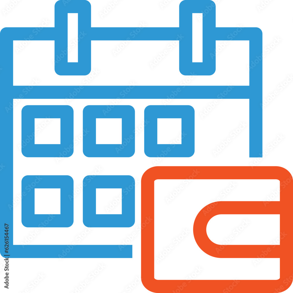 clean modern outline calendar icon clean modern outline calendar icon