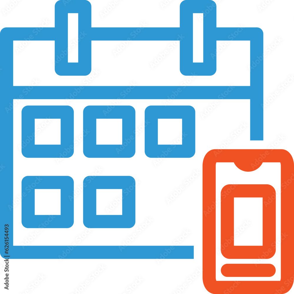 clean modern outline calendar icon clean modern outline calendar icon