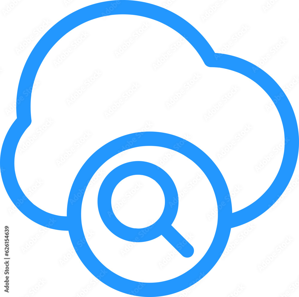 clean outline style cloud icon clean outline style cloud icon