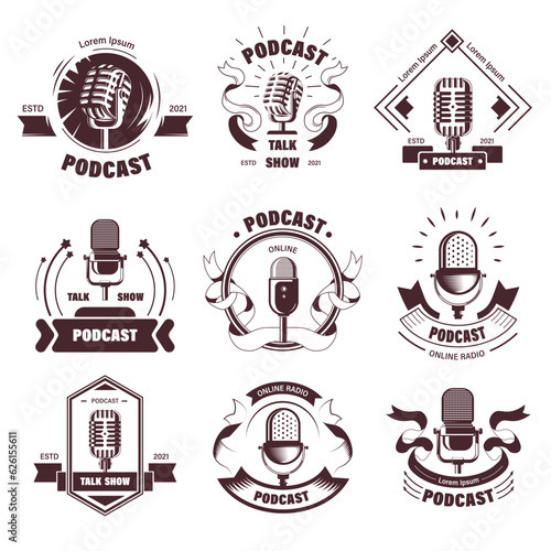 Podcasts and radio stations with talk shows labels