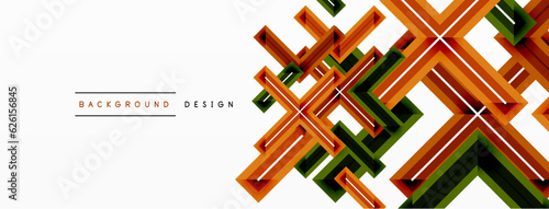 Minimal geometric background cross line. Design for wallpaper, banner, background, landing page, wall art, invitation, prints, posters