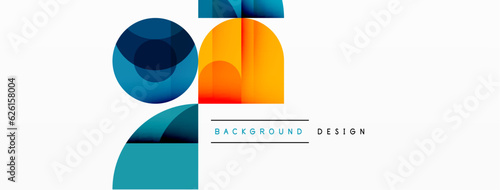 Enigmatic Circles - Captivating Vector Geometric Background, Unveiling the Mesmerizing Composition of Intriguing Circle Elements