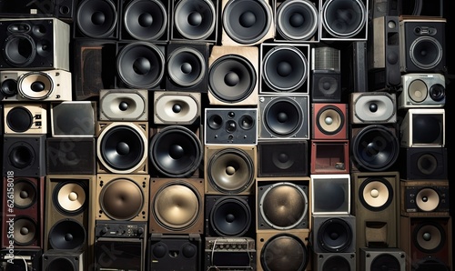 A stack of music audio speakers provided the perfect soundtrack for the outdoor event.