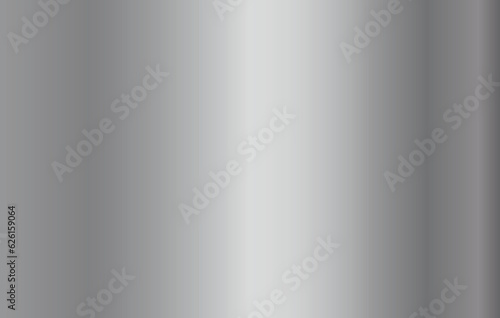 Metal silver gradient. Gray shiny aluminum shapes. Vector chrome plate button