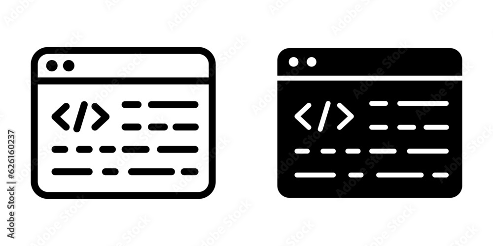Coding icon. sign for mobile concept and web design. vector illustration Coding icon. sign for mobile concept and web design. vector illustration