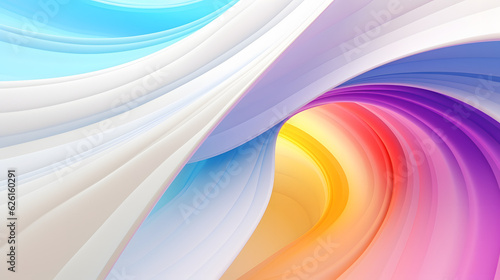 Organic form panorama wallpaper background with Light effect natural and glossy material Concept for business design Generated AI
