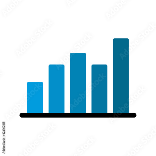 Bar Chart icon. sign for mobile concept and web design. vector illustration