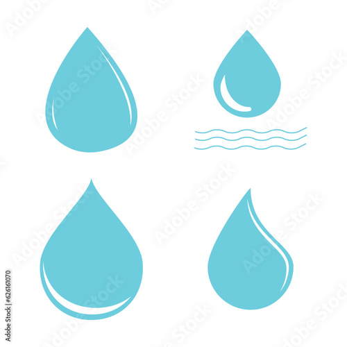 water drop icon vector