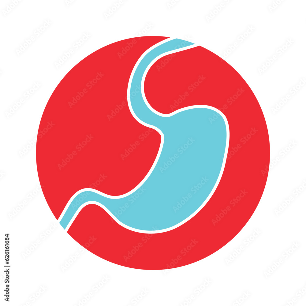 stomach icon vector