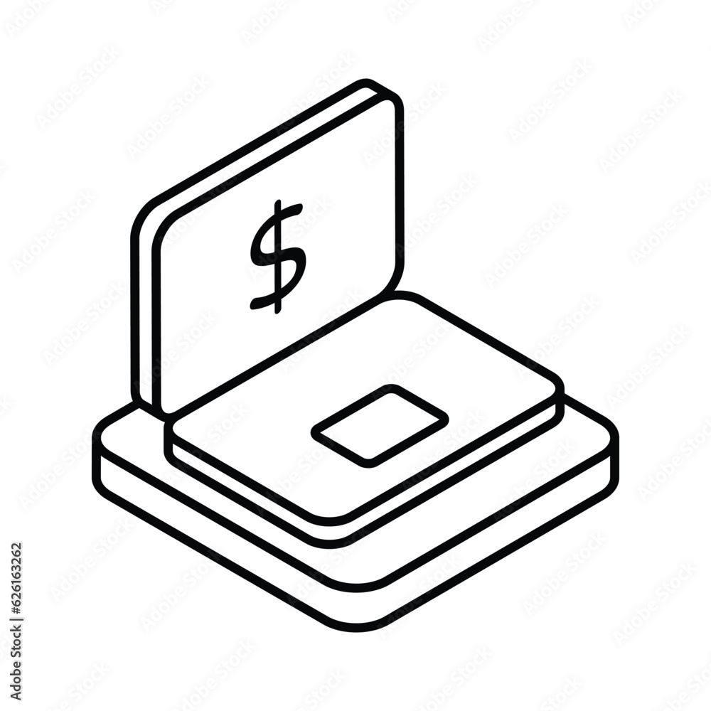 Online Business Icon vector stock illustration. Online Business Icon vector stock illustration.