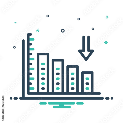 Mix icon for decreased