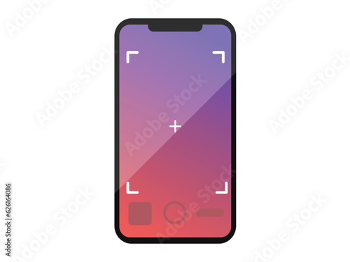 スマホのカメラ機能の画面