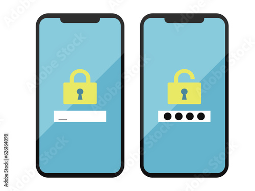 スマートフォンのロック画面