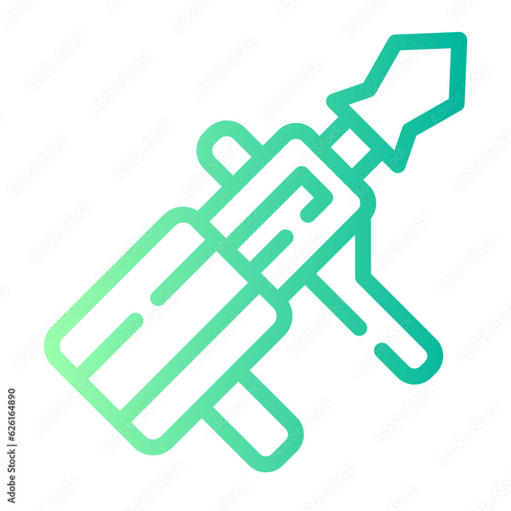 bazooka Line Gradient Icon bazooka Line Gradient Icon