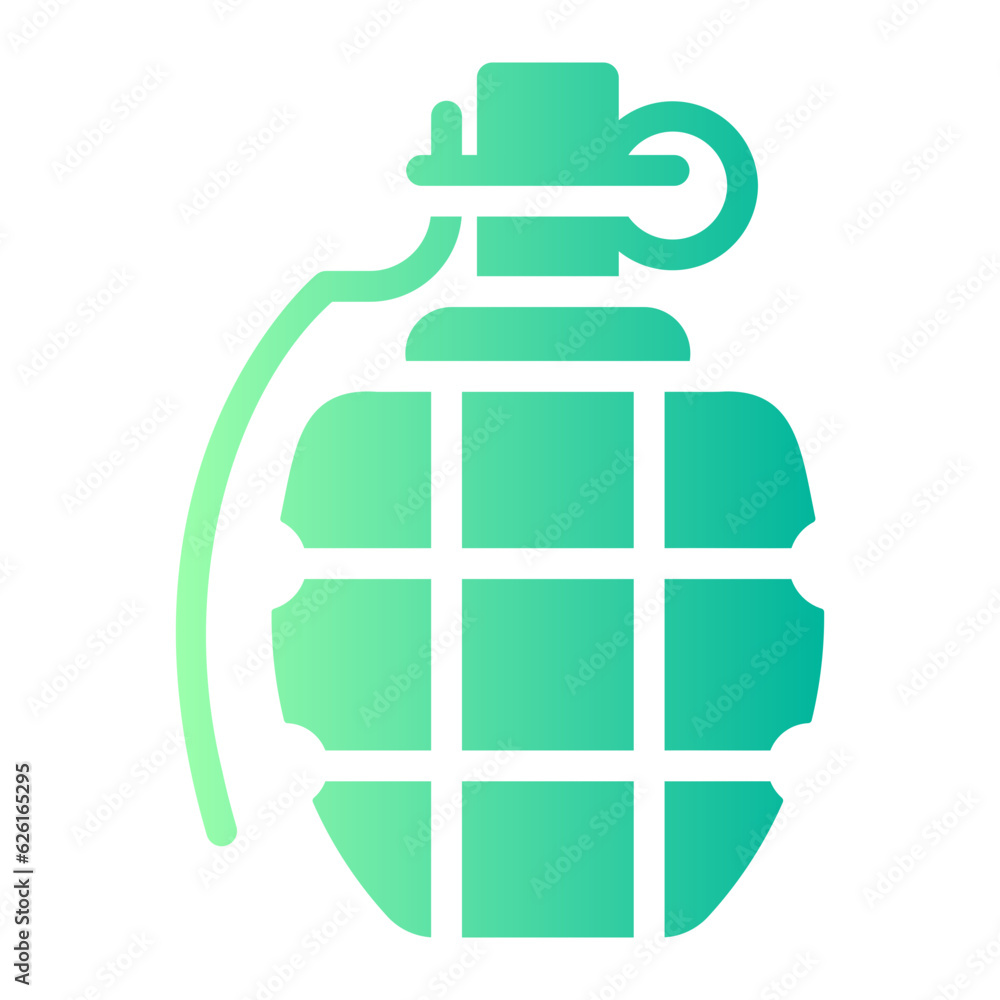 grenade Gradient icon grenade Gradient icon
