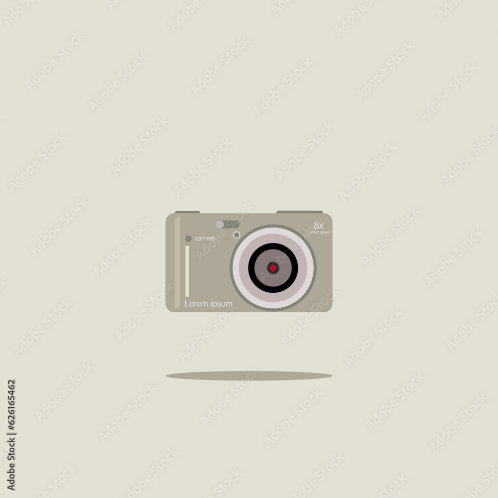 Fototapeta premium icon design camera digital pocket vector illustration interesting flat design pastel eps 10