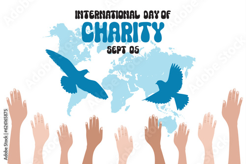 International Day of Charity vector illustration