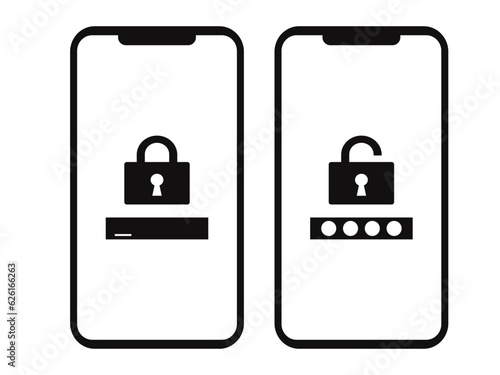 スマートフォンのロック画面