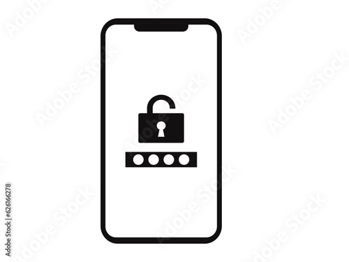 スマートフォンのロック画面