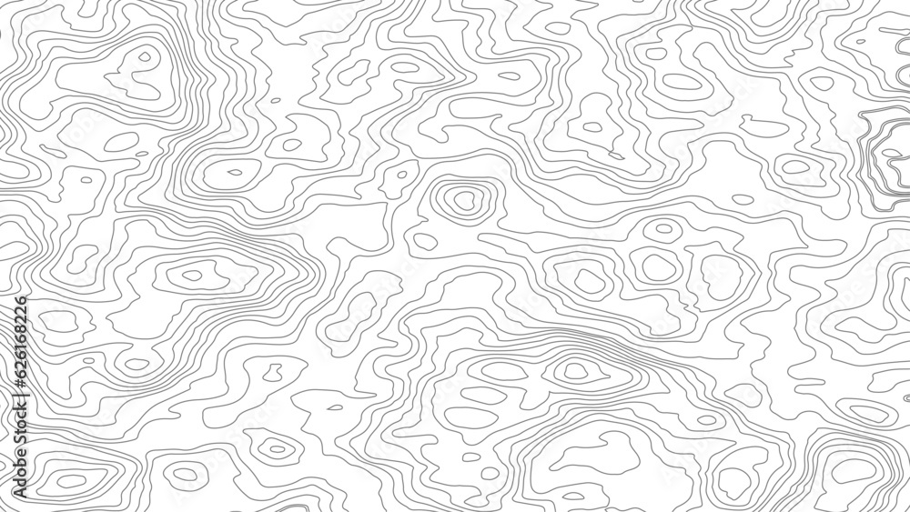 Naklejka premium Topographic map background geographic line map with elevation assignments. Modern design with White background with topographic wavy pattern design.paper texture Imitation of a geographical map