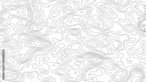 Topographic map background geographic line map with elevation assignments. Modern design with White background with topographic wavy pattern design.paper texture Imitation of a geographical map