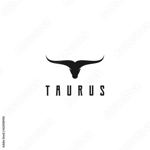 taurus logo template in white background