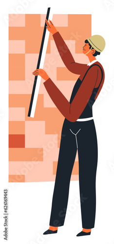 Renovations and repairing at home, wallpaper apply
