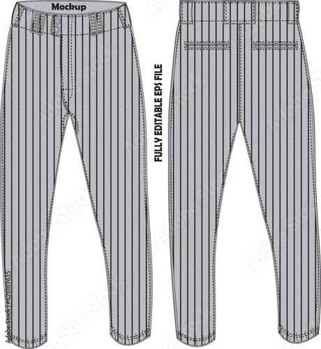 Men Baseball Pant Mock ups