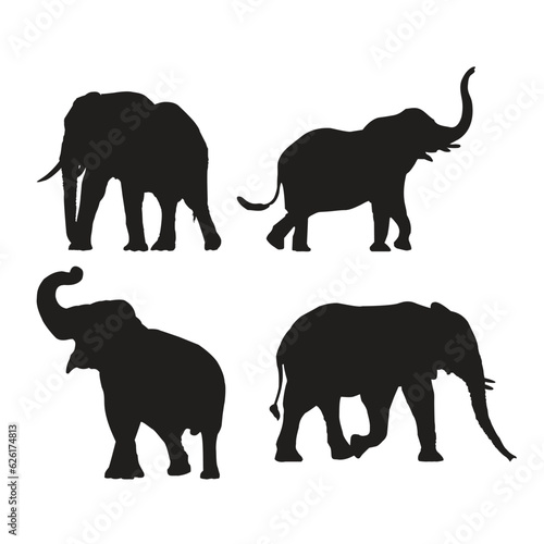 Elephant Silhouette Vector