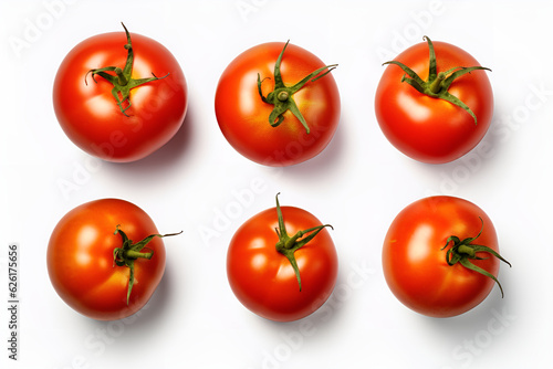 tomatoes on a white background