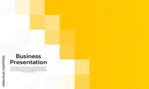 Modern Yellow Background. Business presentation arrow template. Banner, Brochure. Vector illustration.