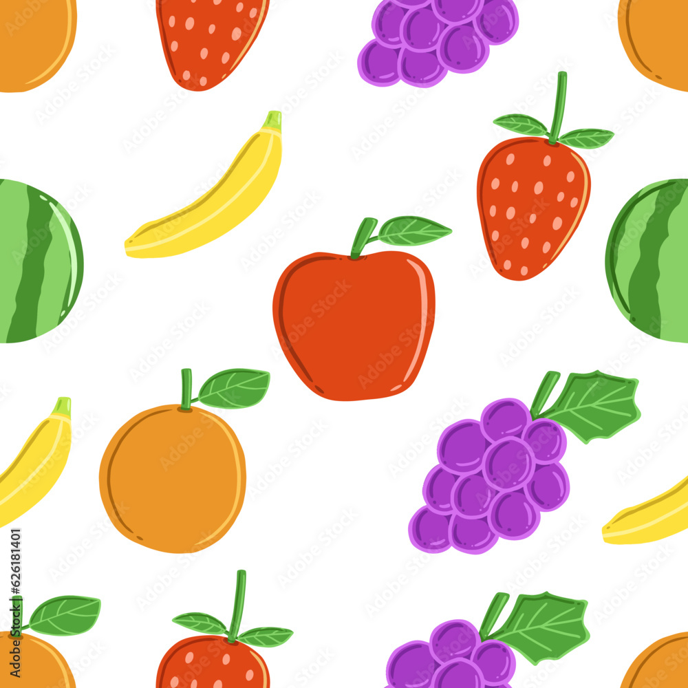 Fruits pattern seamless background. Can be used for wallpaper, shirt design, t shirt design, fabric design, etc. Fruits pattern seamless background. Can be used for wallpaper, shirt design, t shirt design, fabric design, etc.