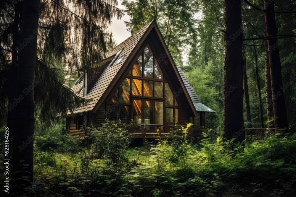 Cozy self contained house in the summer forest.