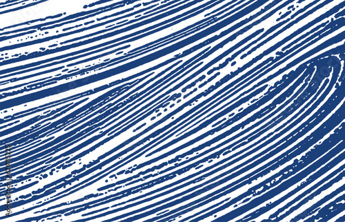 Grunge texture. Distress indigo rough trace. Divin