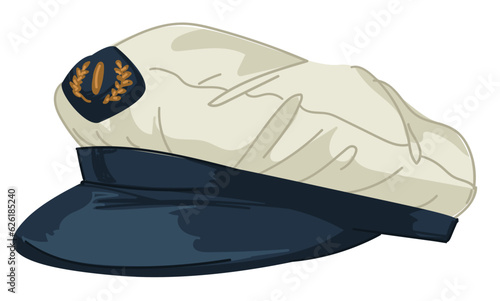 Hat designed in marine or nautical style vector