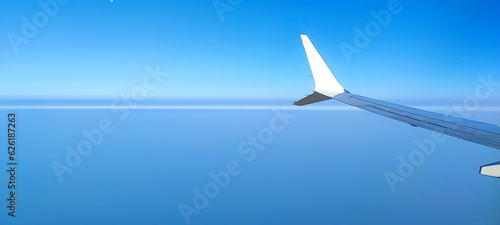 A passanger plane wing image