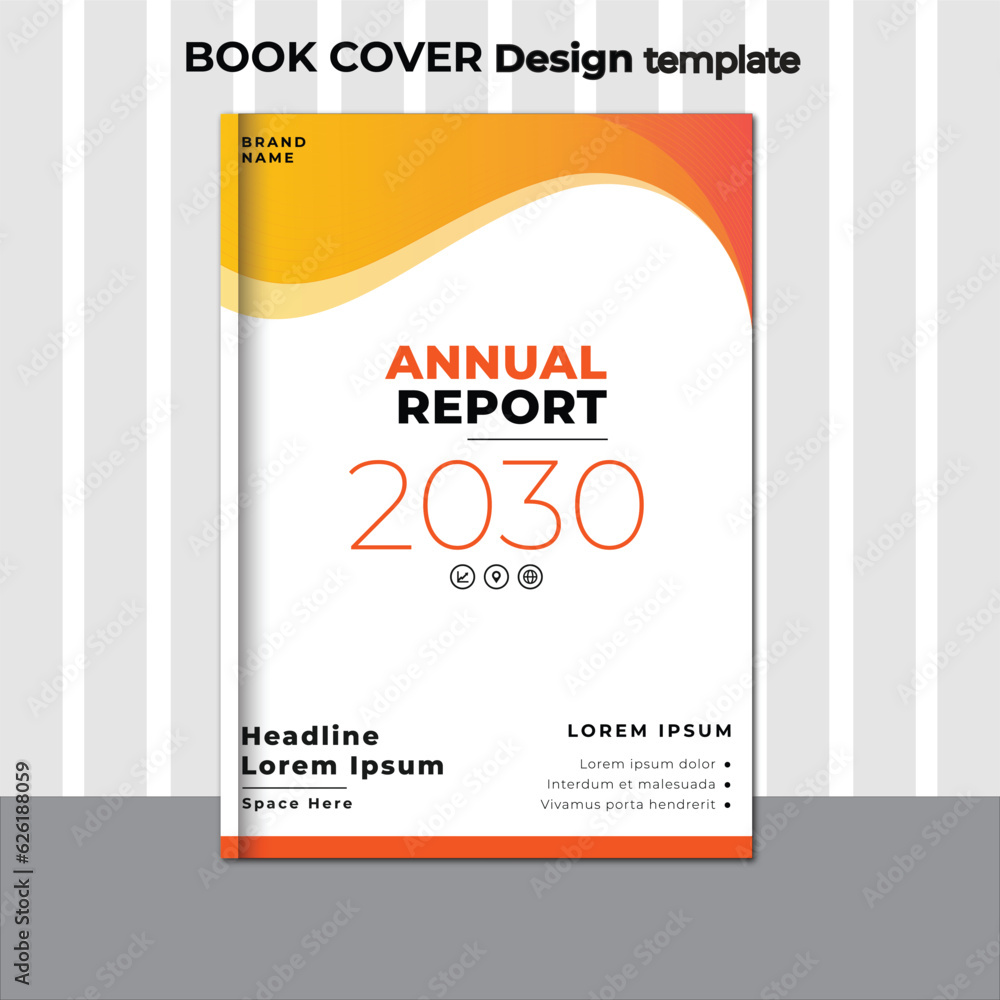 Book cover template 