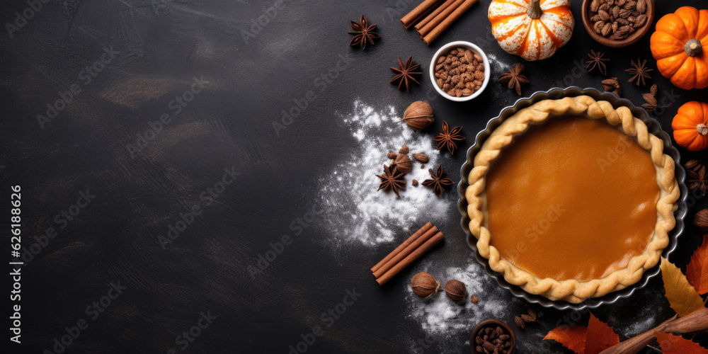 Traditional american homemade pumpkin pie Traditional american homemade pumpkin pie