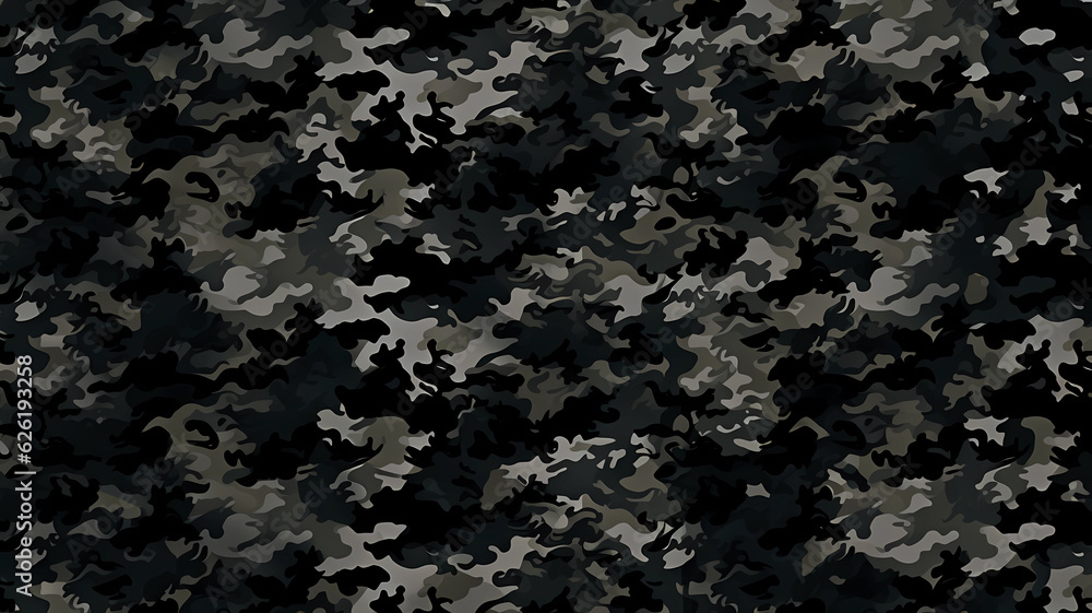 Fototapeta premium Hand-painted military camouflage pattern background material 