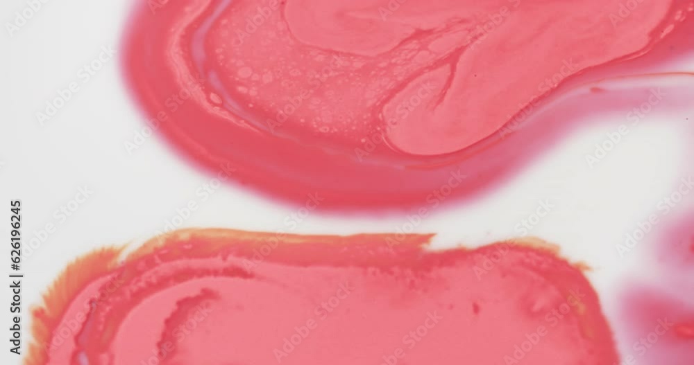 Video of close up of red ink in water with copy space Video of close up of red ink in water with copy space