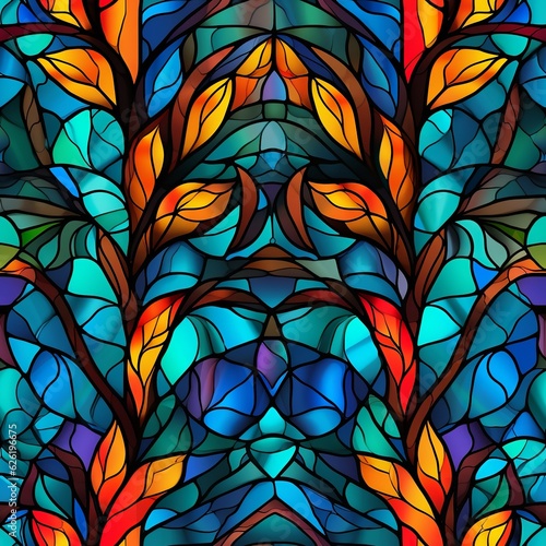 Seamless pattern  colorful  beautiful shapes