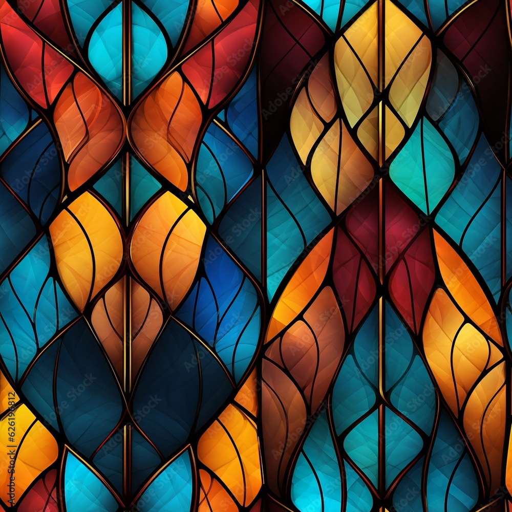 seamless pattern stained glass window seamless pattern stained glass window