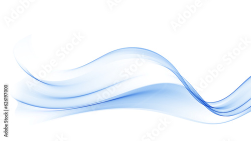 Blue wavy transparent wave background. Abstract background