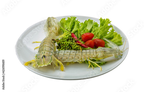 Raw Spiny lobster photo