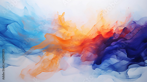 abstract background with minimal brush strokes or paint splatters © ginstudio