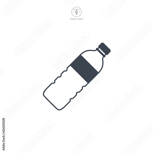 Water Bottle icon symbol vector illustration isolated on white background